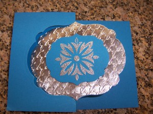 Flip Flop Card Embossed Aluminum Foil