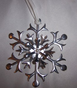 Metal Flashing Snowflake Ornament