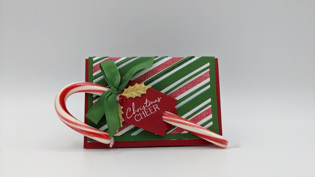 Candy Cane Gift Card Holder Bev Adams, Independent Stampin' Up
